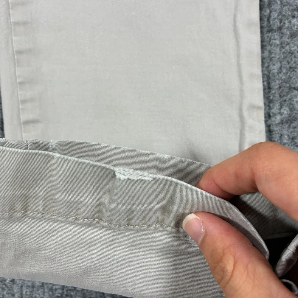 Banana Republic Fulton Skinny Chino Pants Mens Size 32x30 Gray Stretch Casual